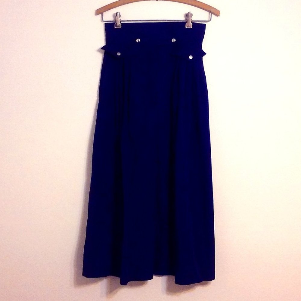 Vintage Clyde Navy Blue Skirt Size 7